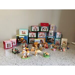 VTG Hallmark Merry Miniatures Lot Sets Snow White Peter Pan Noahs Ark & more